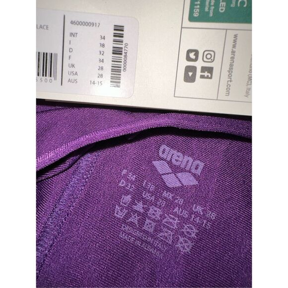 ARENA Women's Solid Team MaxLife Sports Swimsuit Lace Back One Piece - Picture 5 of 8